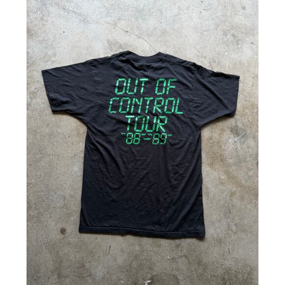 RARE VTG 1988/89 LeigeLord 'Out of Control Tour' Black Metal Band Tee Size XS - Picture 3 of 8